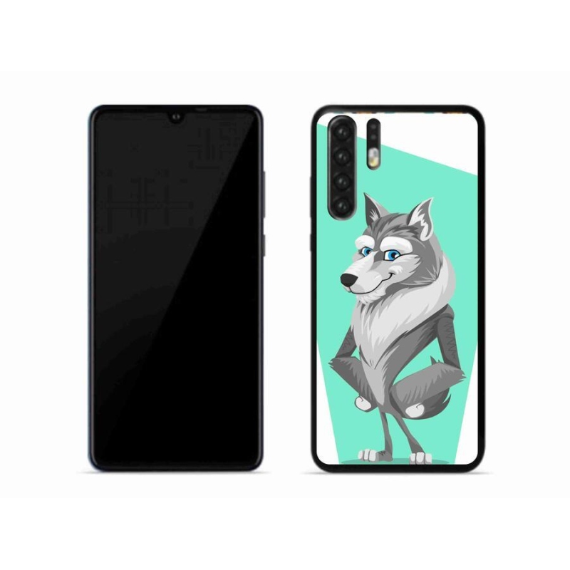 Gél borító mmCase a mobil Huawei P30 Pro - rajzfilm farkashoz