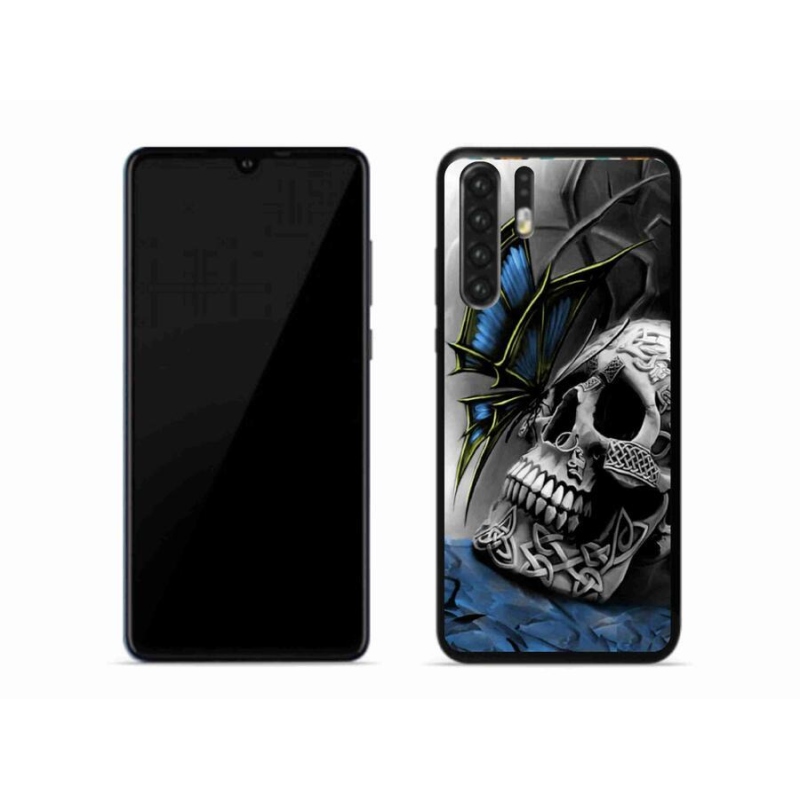Gél borítás mmCase a Huawei P30 Pro készülékhez - pillangó és koponya