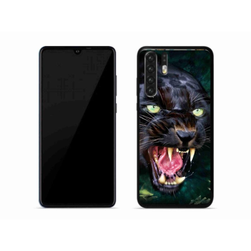 Gél borítás mmCase a Huawei P30 Pro készülékhez - dühös fekete párduc