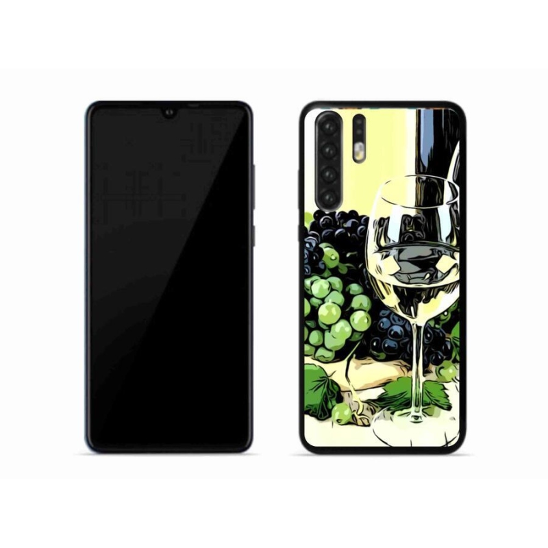 Gél borítás mmCase a Huawei P30 Pro számára - pohár bor