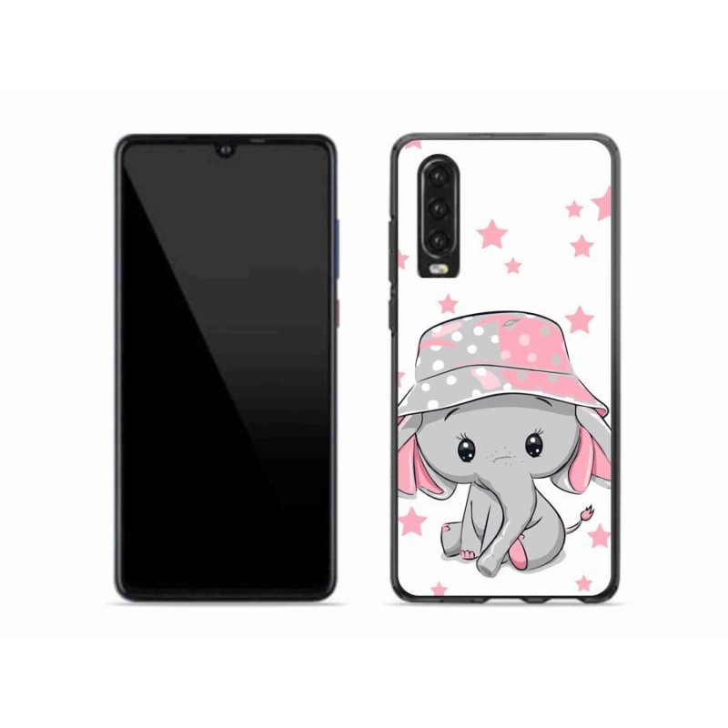Gél borítás mmCase a Huawei P30 készülékhez - rózsaszín elefánt