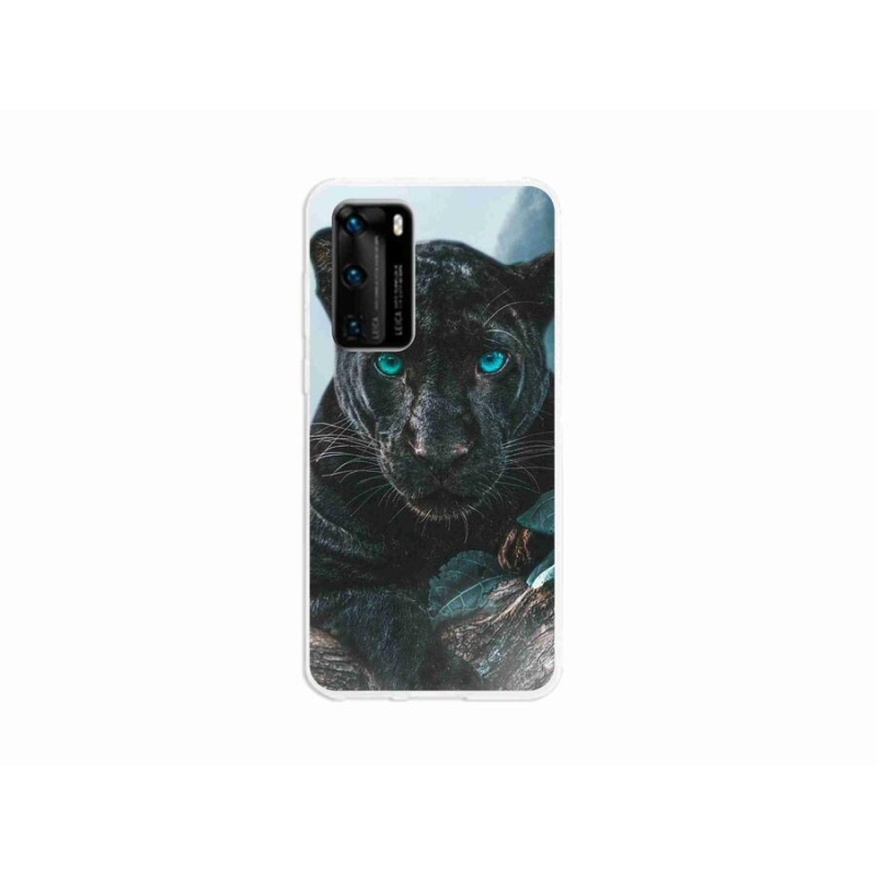 Gél borítás mmCase a Huawei P40 készülékhez - fekete párduc
