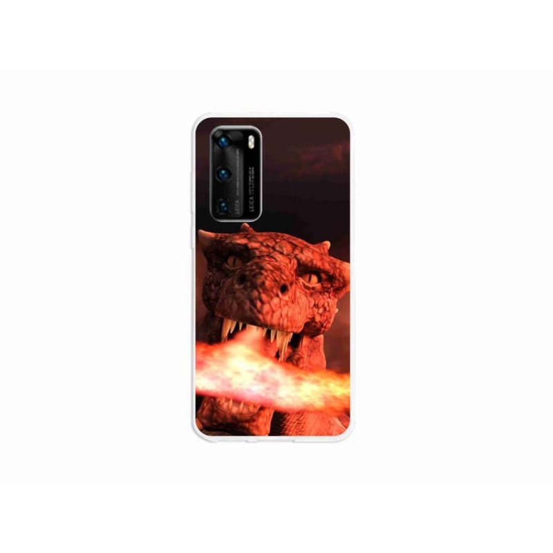 Gél borító mmCase mobil Huawei P40 - sárkány