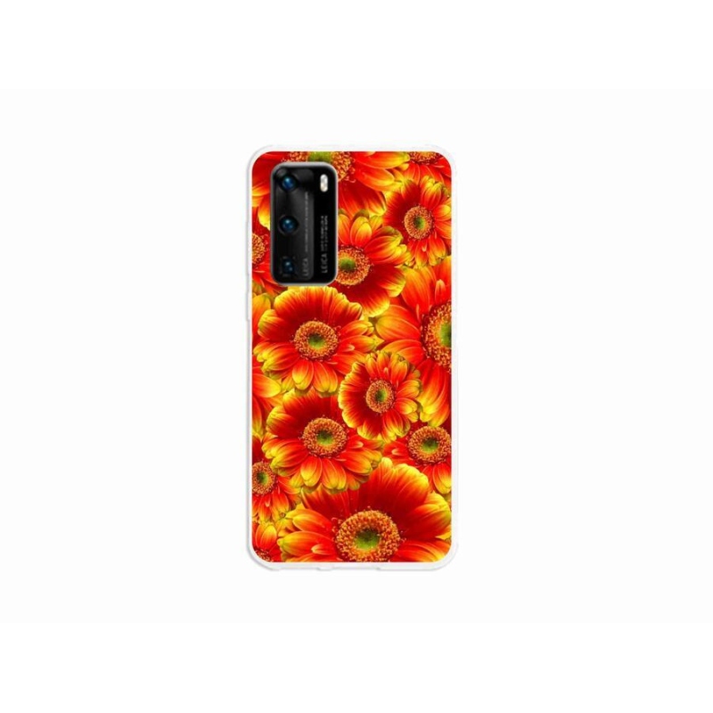 Zselés borító mmCase mobil Huawei P40 - gerbera 1