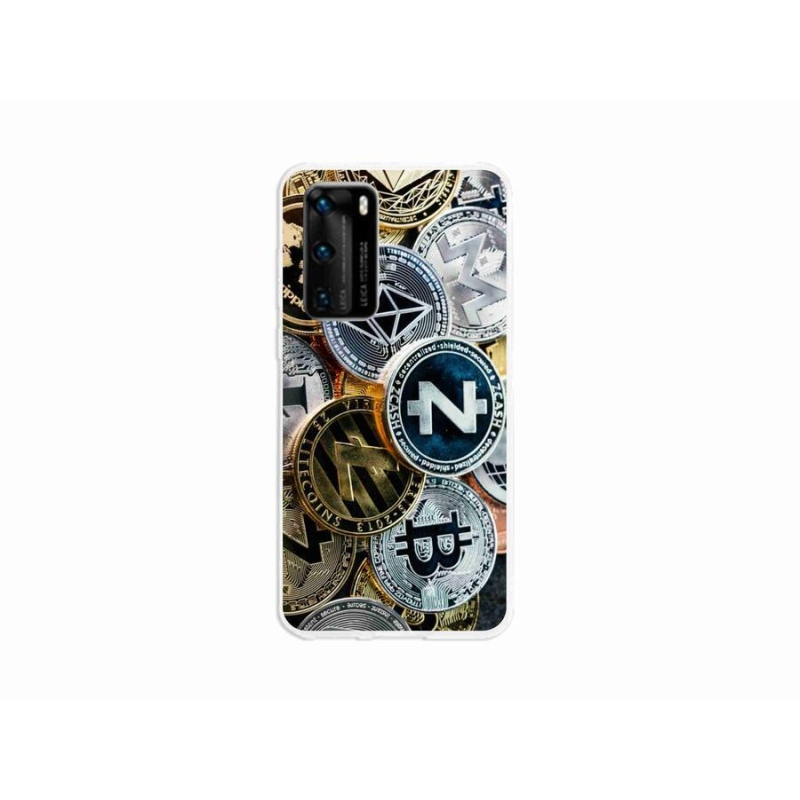 Gél borító mmCase a Huawei P40 számára - kriptovaluták