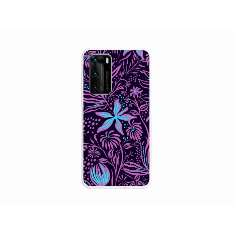 Gél borító mmCase a mobil Huawei P40 - virágok 2