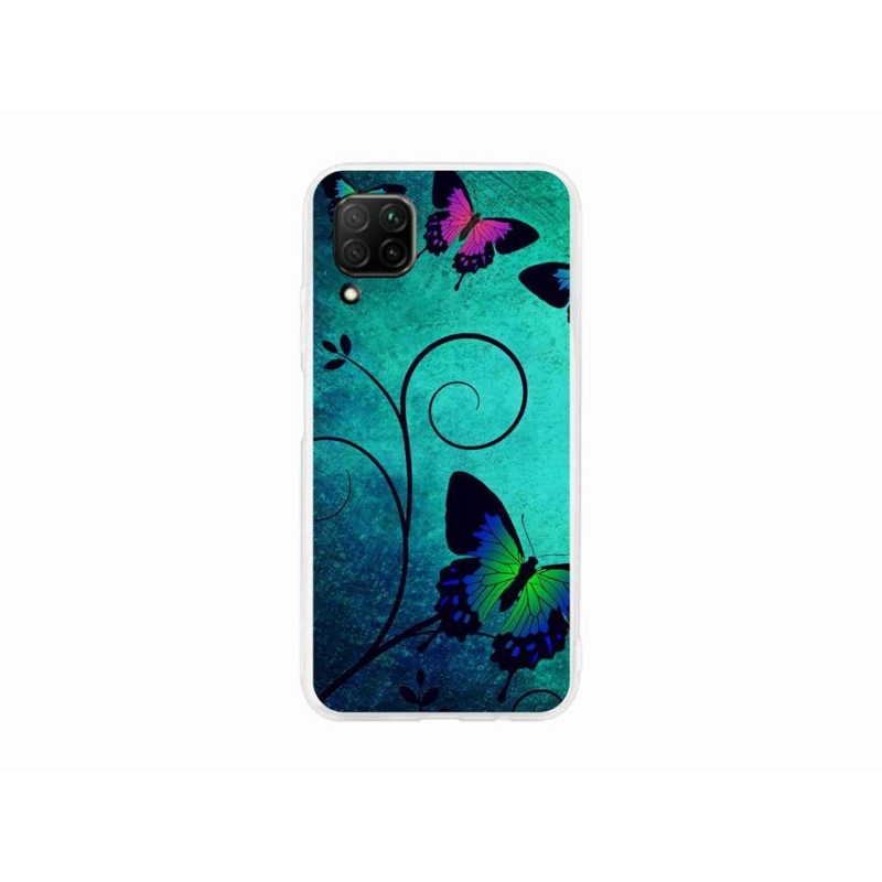 Gél borító mmCase a mobil Huawei P40 Lite - színes pillangókhoz