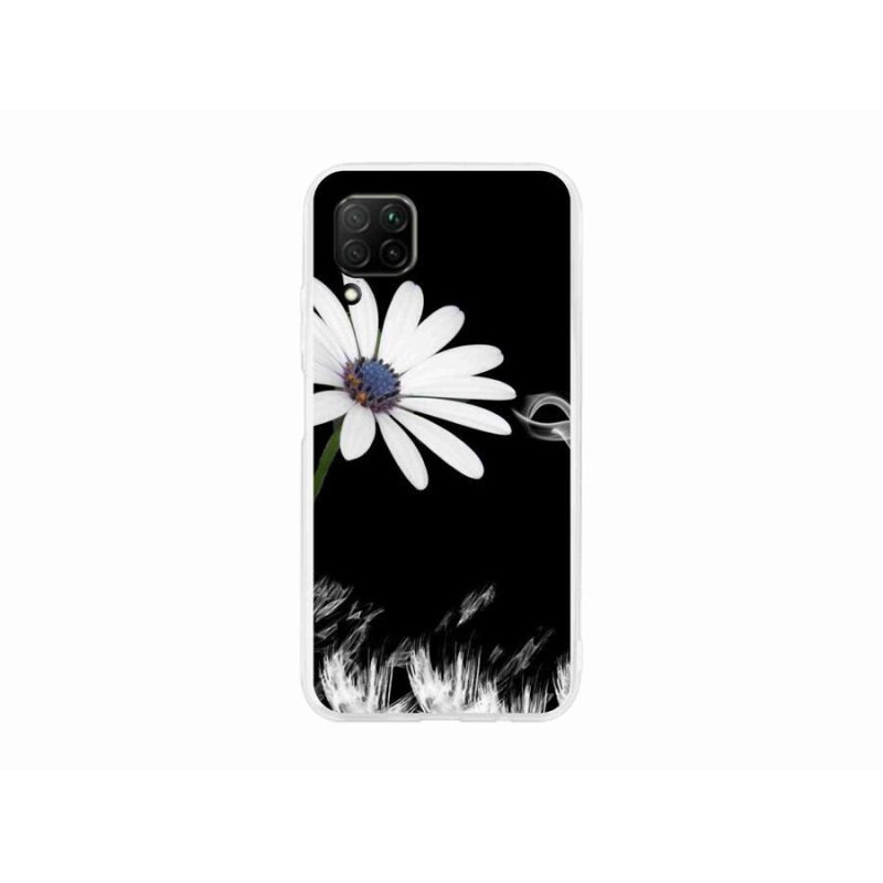 Gél borítás mmCase a Huawei P40 Lite készülékhez - fehér virág