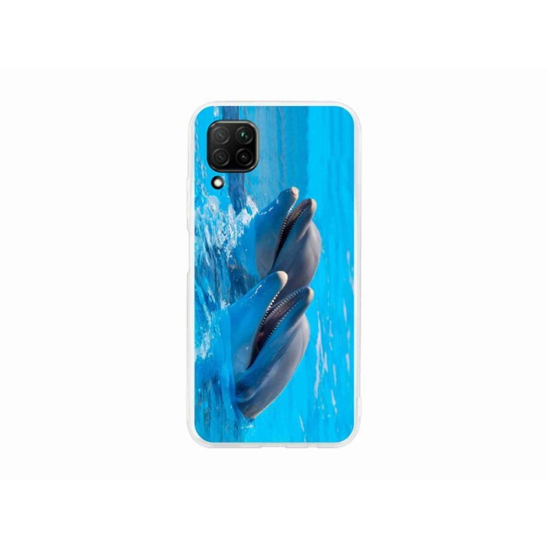 Gél borítás mmCase mobil Huawei P40 Lite - delfinek - mobiltelefonhoz