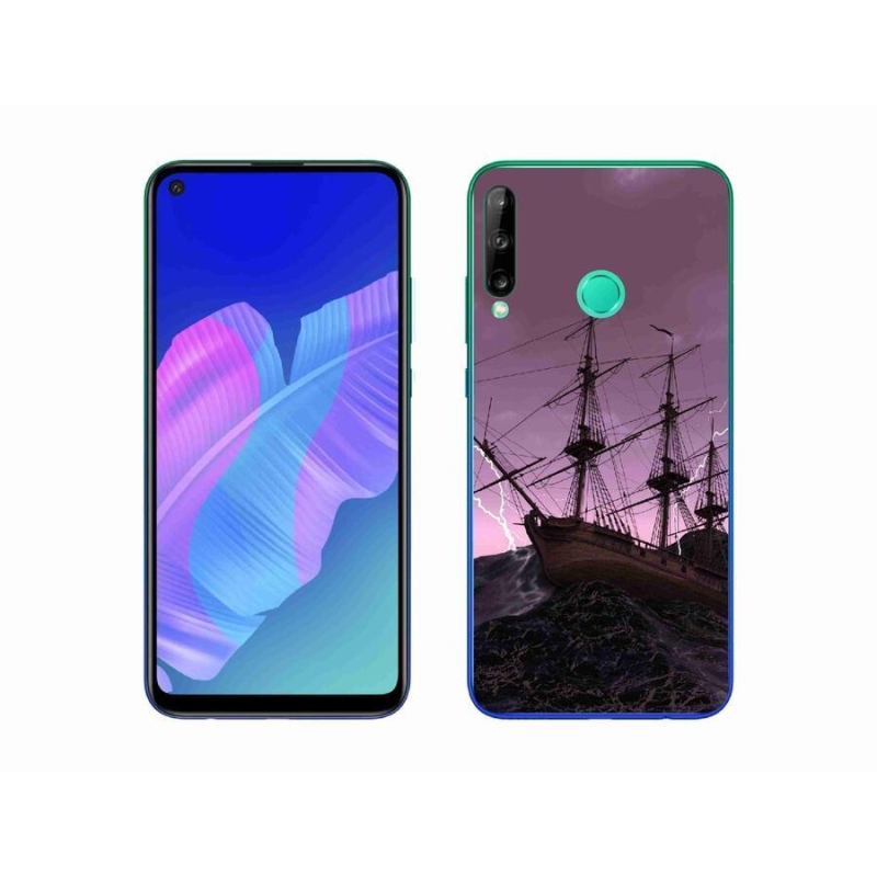 Zselés borítás mmCase a Huawei P40 Lite E számára - hajó a viharban