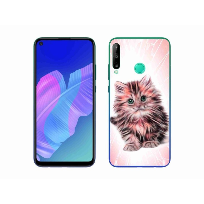 Gél borító mmCase a mobil Huawei P40 Lite E - aranyos cica - mobiltelefonhoz