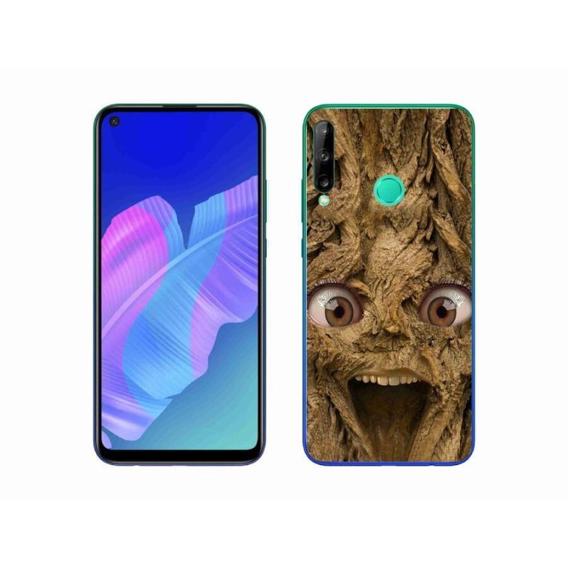 Gél borítás mmCase a Huawei P40 Lite E számára - vidám fa szemekkel