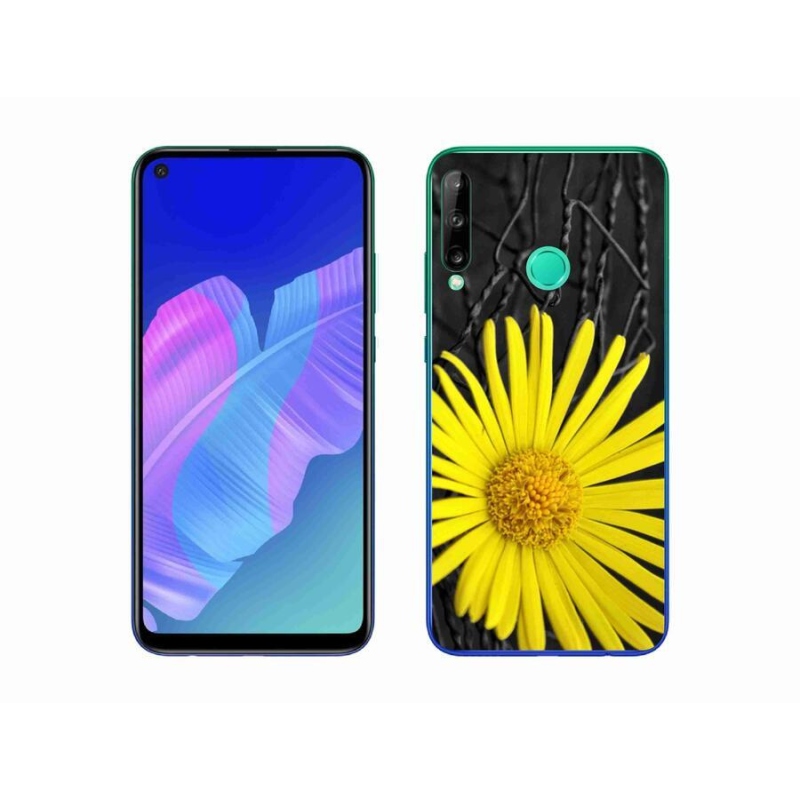 Gél borító mmCase a Huawei P40 Lite E készülékhez - sárga virág