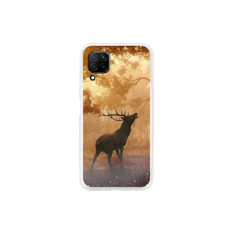 Zselés borítás mmCase a Huawei P40 Lite számára - szarvas a vadászaton