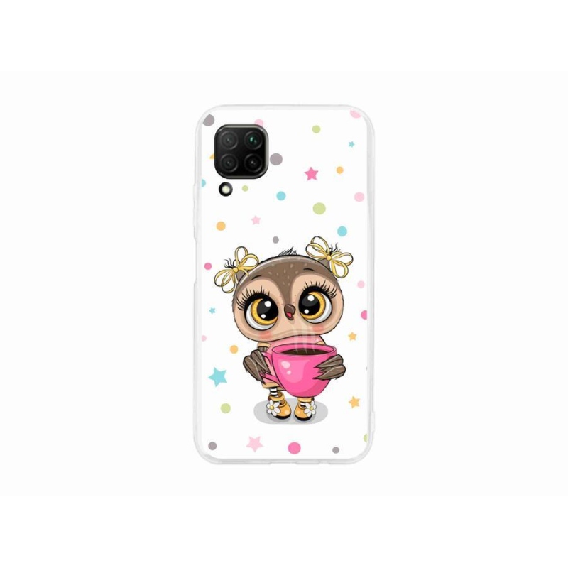Gél borító mmCase a Huawei P40 Lite készülékhez - rajzfilm bagoly