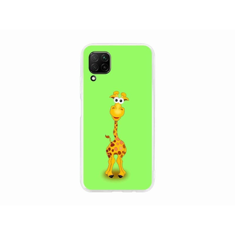 Gél borító mmCase a mobil Huawei P40 Lite - rajzfilm zsiráfhoz