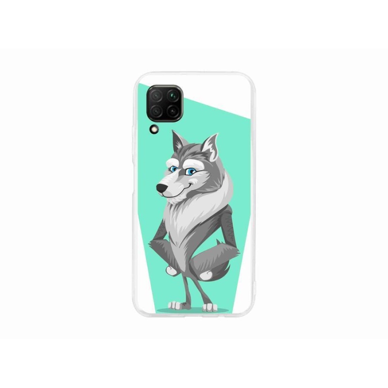 Gél borító mmCase mobil Huawei P40 Lite - rajzfilm farkas