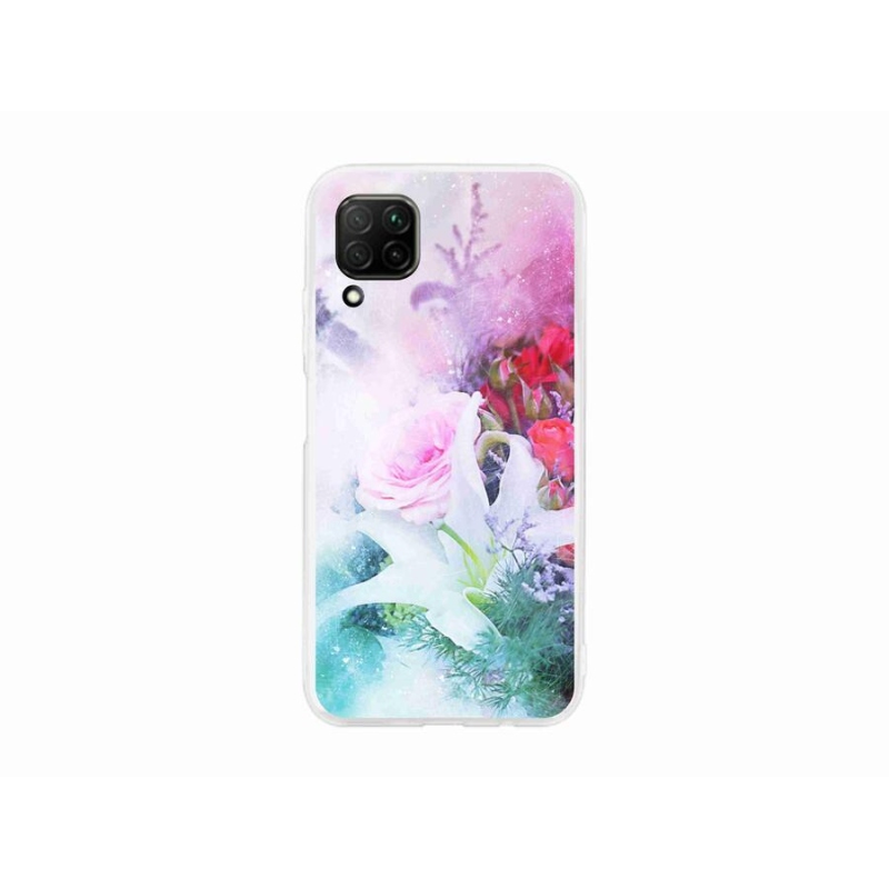 Gél borító mmCase a mobil Huawei P40 Lite - virágok 4