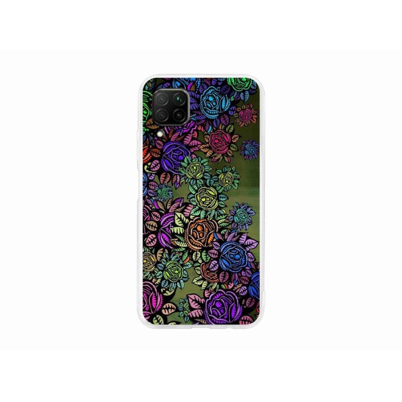 Gél borító mmCase a mobil Huawei P40 Lite - virágok 6