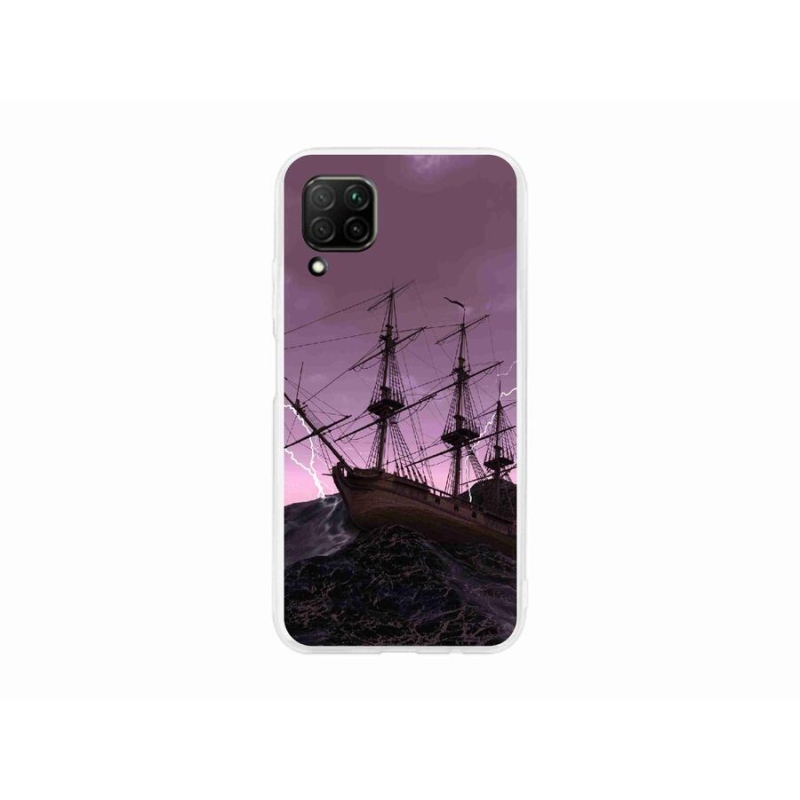 Gél borítás mmCase a Huawei P40 Lite számára - hajó a viharban