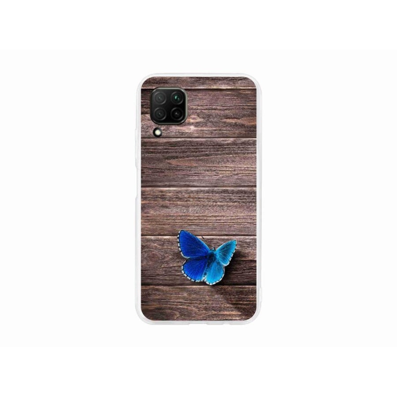 Zselés borítás mmCase a Huawei P40 Lite-hoz - kék pillangó 1