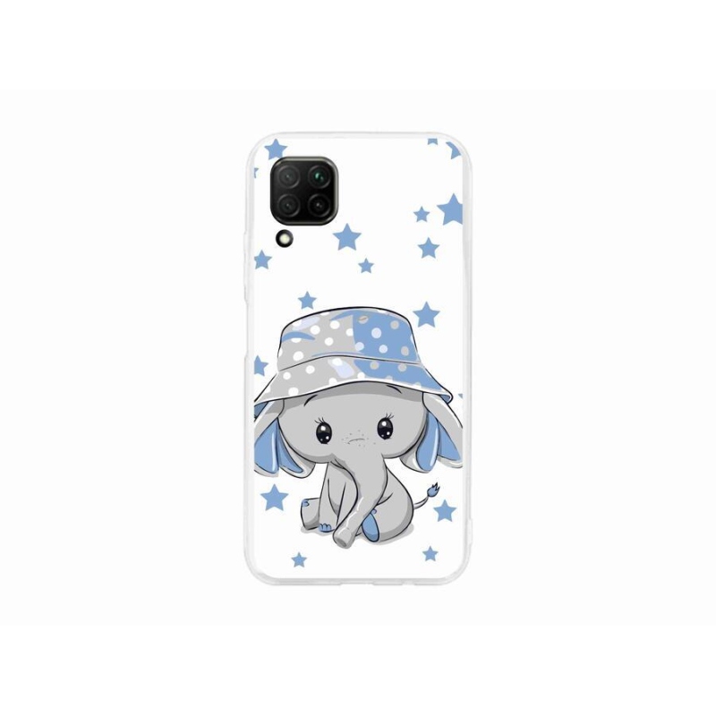 Gél borítás mmCase a Huawei P40 Lite készülékhez - kék elefánt