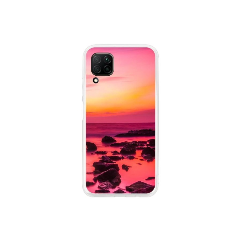 Gél borítás mmCase a Huawei P40 Lite számára - tenger és ragyogás