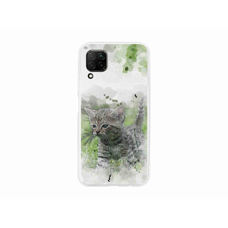 Gél borító mmCase mobil Huawei P40 Lite - aranyos cica 1