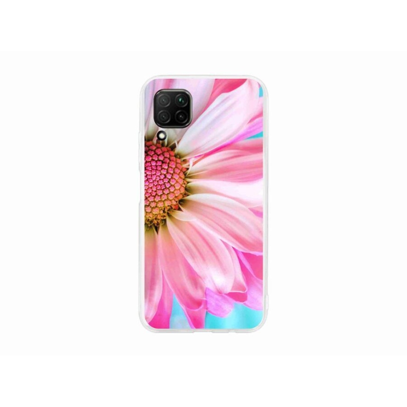 Gél borítás mmCase a Huawei P40 Lite készülékhez - rózsaszín virág