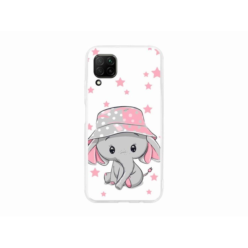Gél borító mmCase a Huawei P40 Lite készülékhez - rózsaszín elefánt