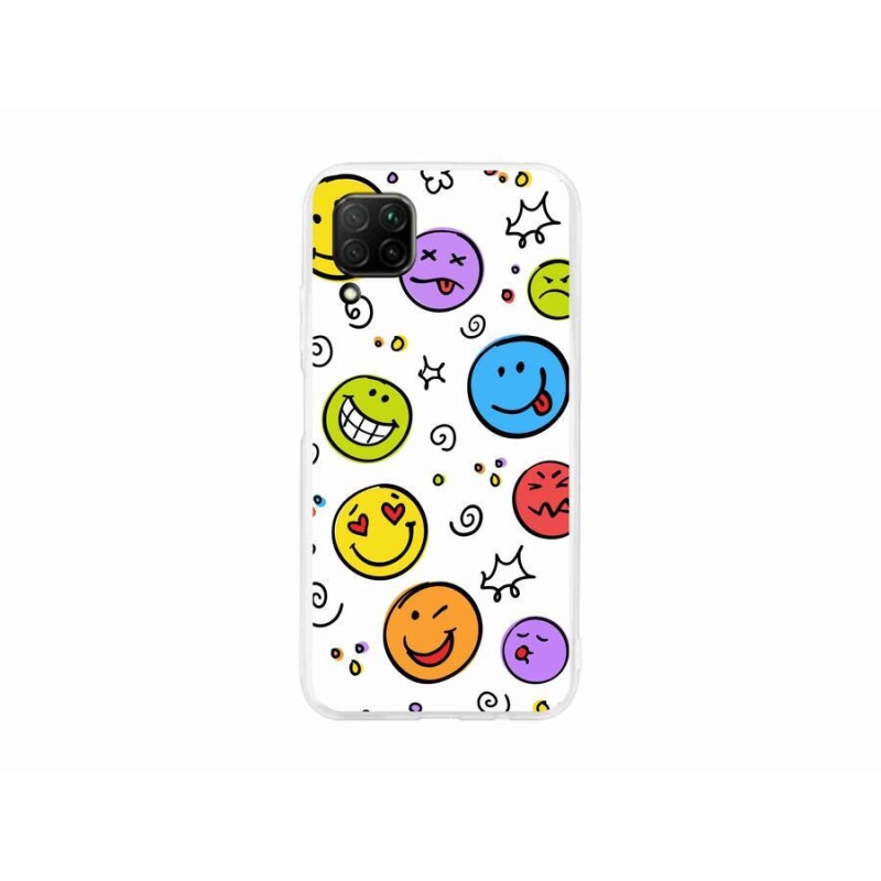 Gél borító mmCase a Huawei P40 Lite készülékhez - smiley-k