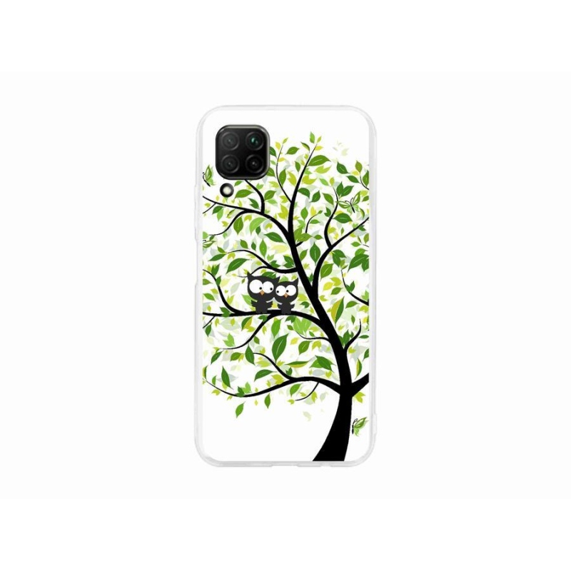 Gél borító mmCase a Huawei P40 Lite készülékhez - baglyok a fán