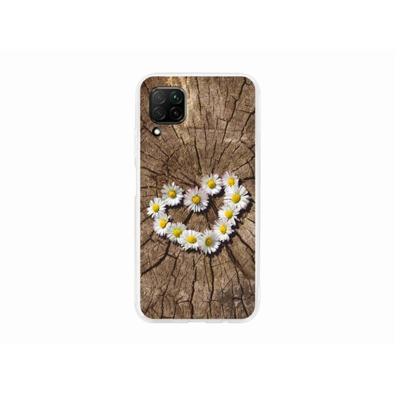 Gél borító mmCase mobil Huawei P40 Lite - szív a százszorszépek szívéhez