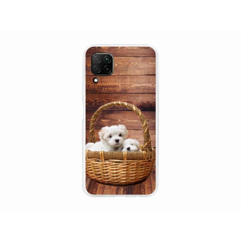 Gél borító mmCase mobil Huawei P40 Lite - kölyökkutyákhoz
