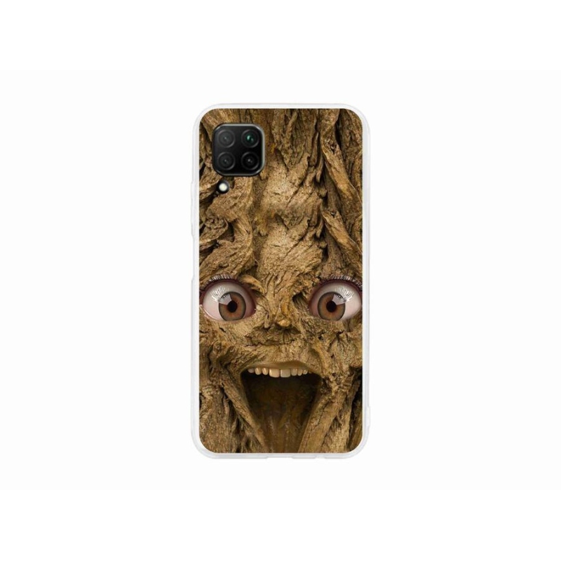 Gél borító mmCase a Huawei P40 Lite számára - boldog fa szemekkel
