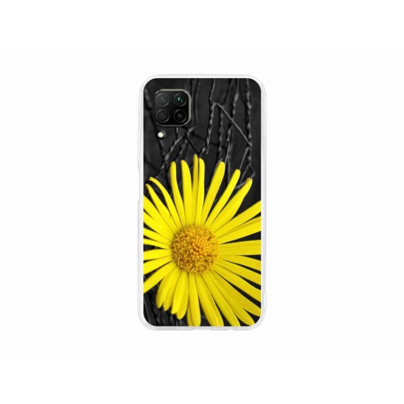 Gél borítás mmCase a Huawei P40 Lite készülékhez - sárga virág
