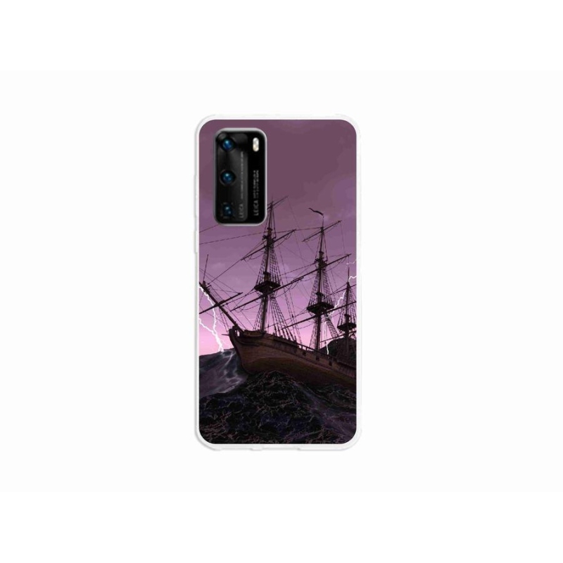 Zselés borítás mmCase a Huawei P40-hez - hajó a viharban