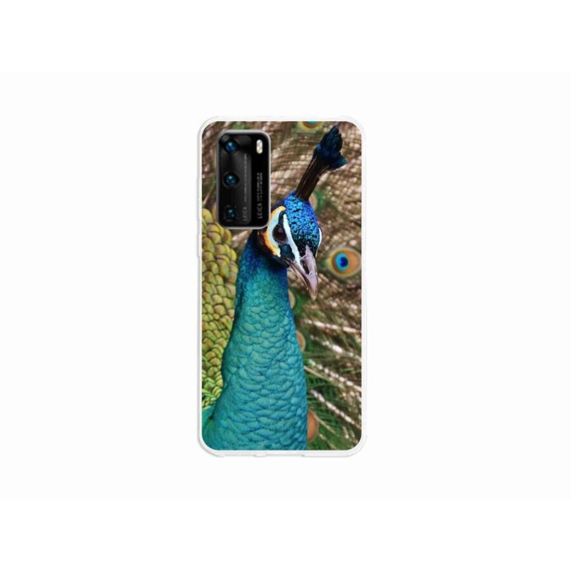 Gél védőhuzat mmCase mobiltelefonhoz Huawei P40 - páva