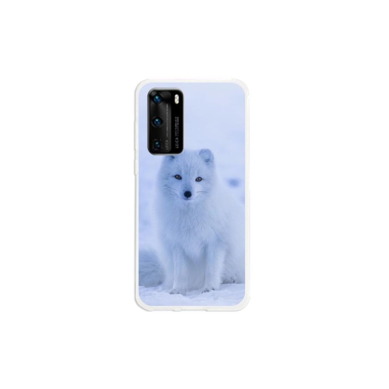 Zselés borítás mmCase a Huawei P40 készülékhez - polár róka