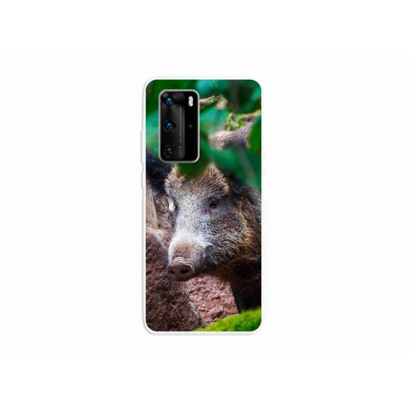 Gél borítás mmCase a Huawei P40 Pro készülékhez - vaddisznó