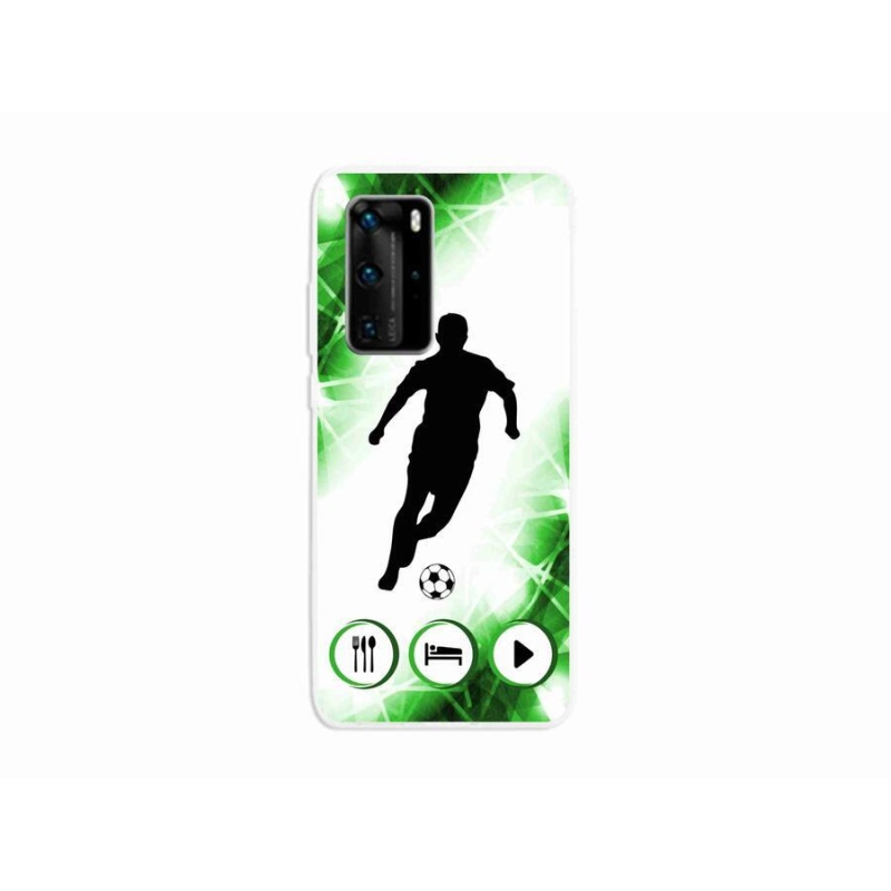 Gél borítás mmCase a Huawei P40 Pro számára - focista