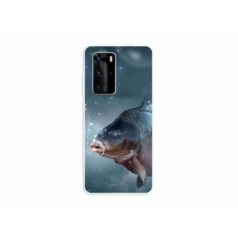 Gél borítás mmCase a Huawei P40 Pro számára - ponty és buborékok