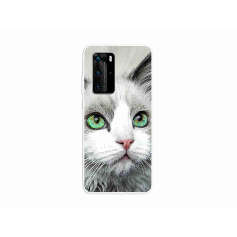 Gél borítás mmCase a Huawei P40 Pro számára - macskaszem