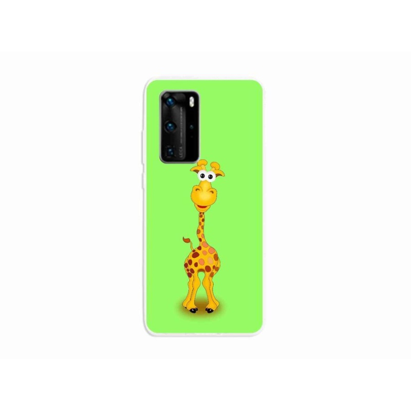 Gél borító mmCase a mobil Huawei P40 Pro - rajzfilm zsiráfhoz