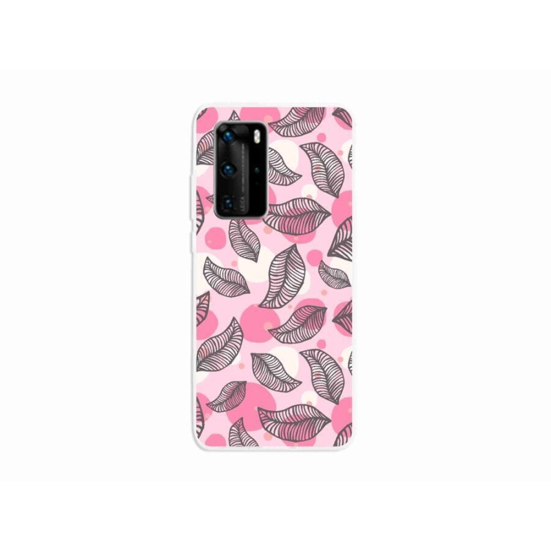 Gél borító mmCase a mobil Huawei P40 Pro - rajzfilm hulló levelek