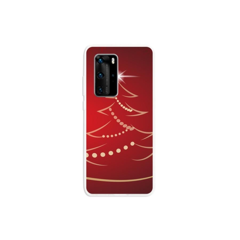 Gél borító mmCase mobil Huawei P40 Pro - karikatúra karácsonyfa