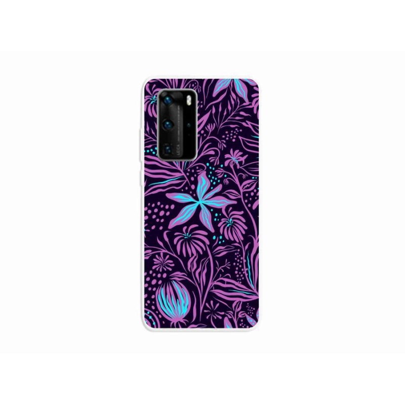 Gél borító mmCase a mobil Huawei P40 Pro - virágok 2