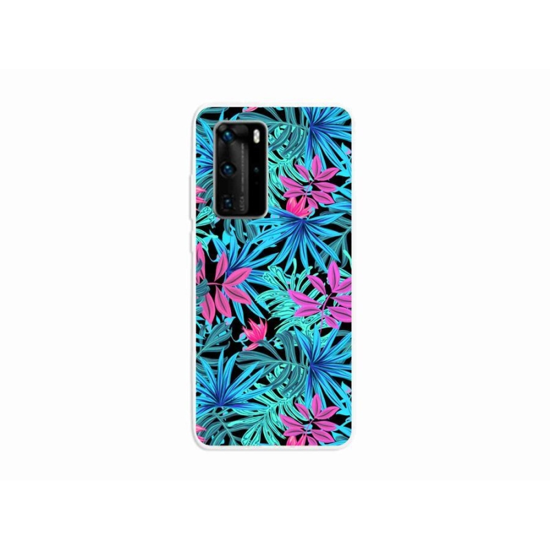 Gél borító mmCase a mobil Huawei P40 Pro - virágok 3