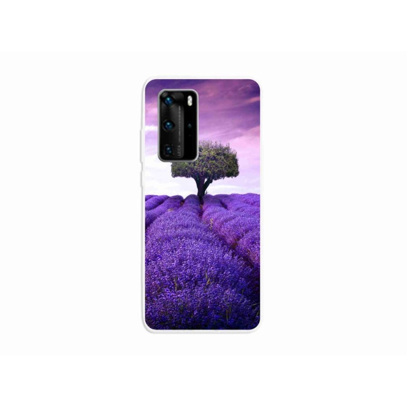 Gél borítás mmCase a Huawei P40 Pro készülékhez - levendula rét