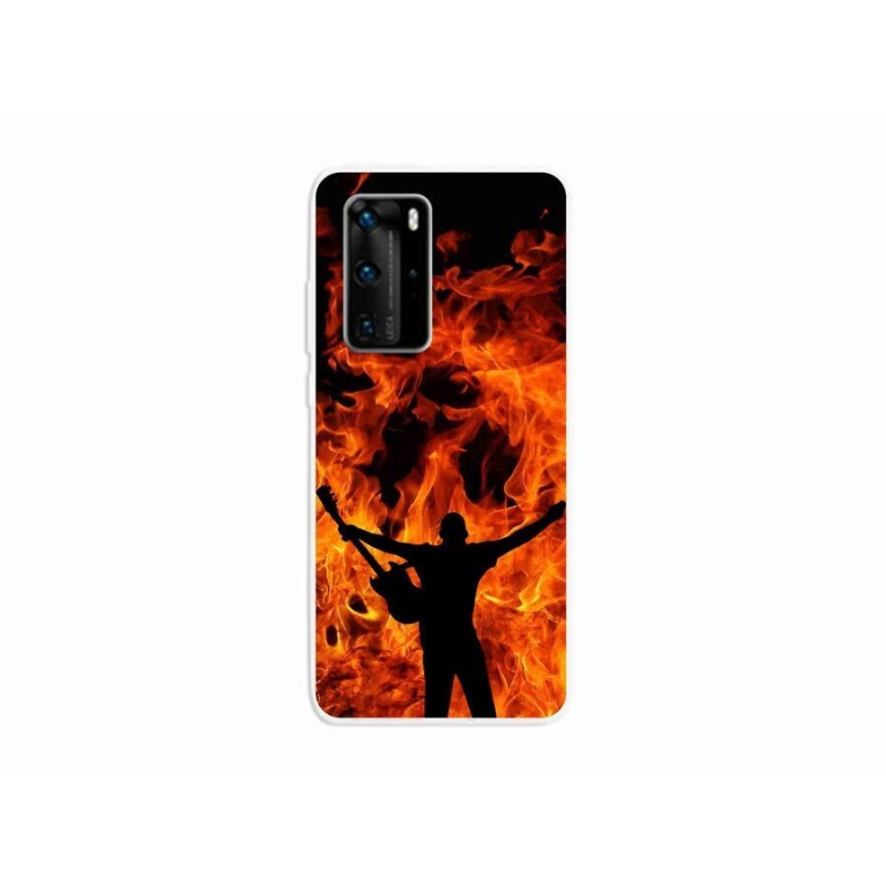 Gél borító mmCase mobil Huawei P40 Pro - zenész és tűz